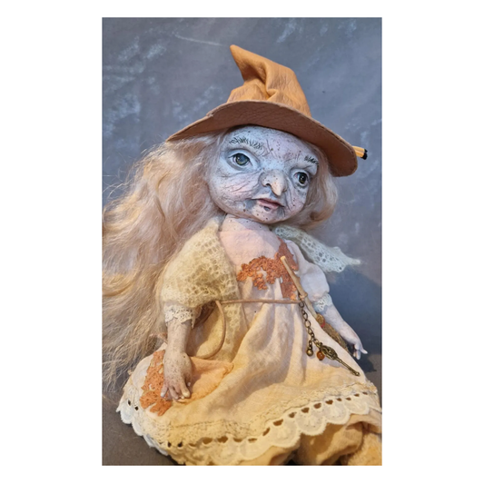 Unique Artistic Doll | Handmade | Little Witch | Baba Jaga