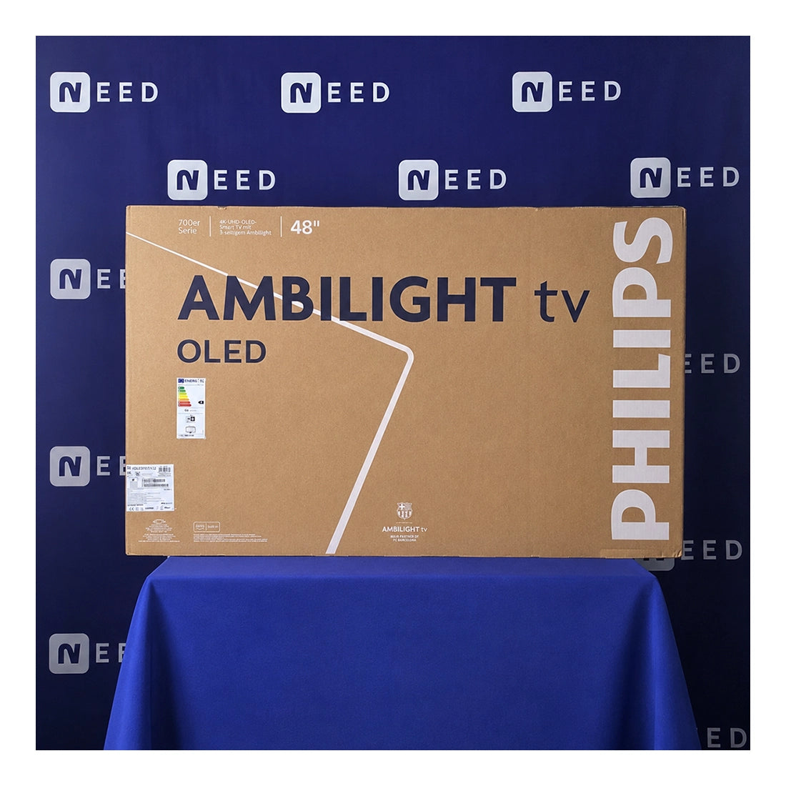 PHILIPS | 48OLED770 | 48" 4K OLED Smart TV | 120Hz | Ambilight | Dolby Vision | TITAN OS | Grey