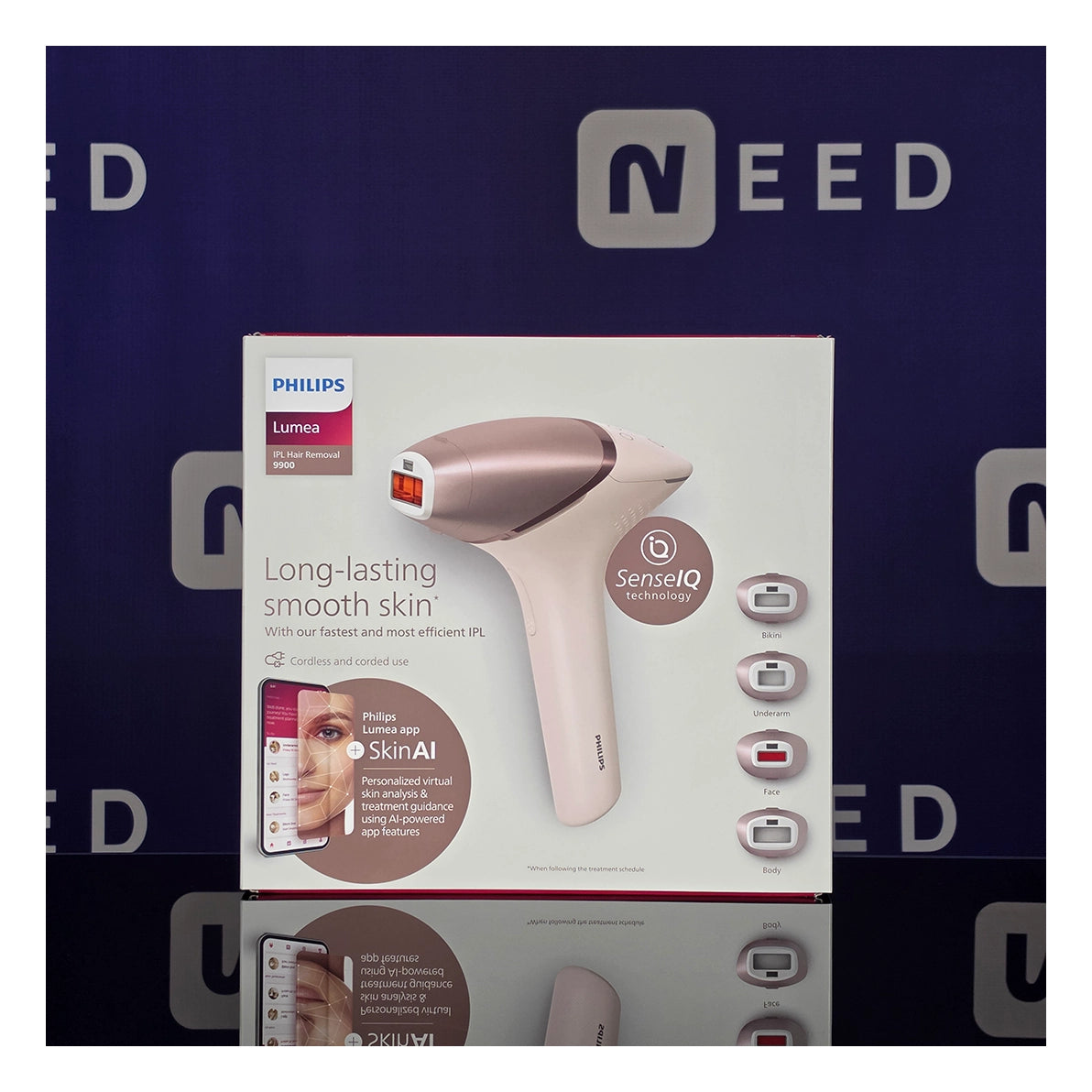 Philips | IPL Hair Removal Device with SenseIQ | BRI977/00 Lumea 9900 Series | Rose