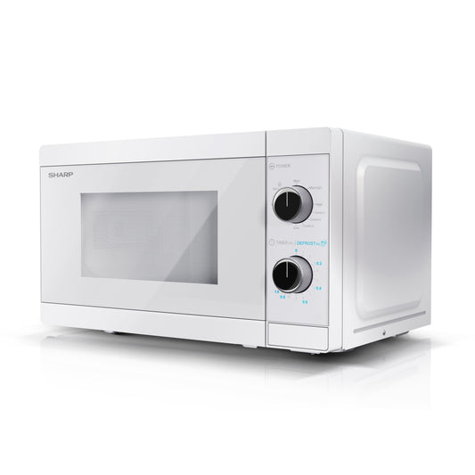 Sharp | Microwave Oven with Grill | YC-MG01E-C | Free standing | 800 W | Grill | White