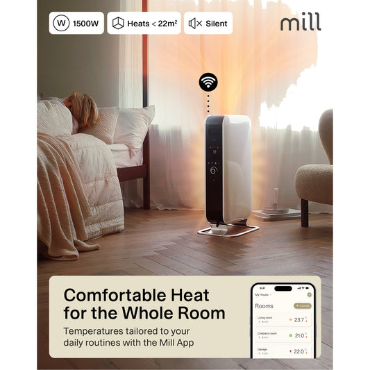 Mill | Heater | OIL1500WIFI3 GEN3 | Oil Filled Radiator | 1500 W