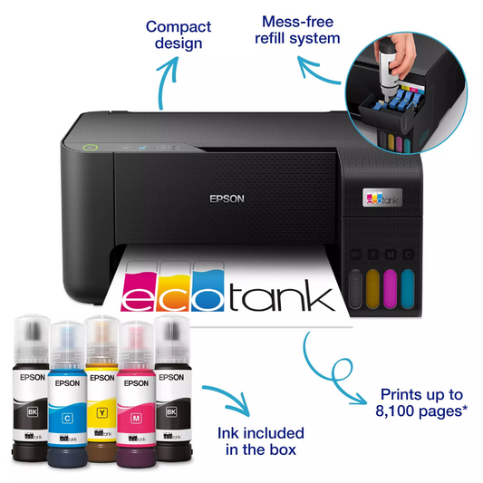 Epson EcoTank | L3230 | Printer / copier / scanner | Colour | Ink-jet | A4/Legal