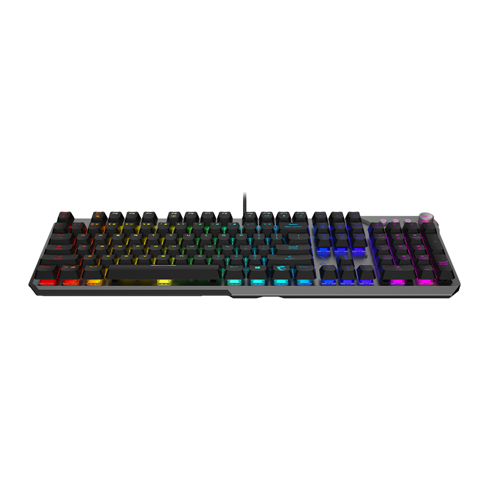 MSI STRIKE 600 SILENT US | Gaming Keyboard | Wired | US | USB 2.0 | KAILH Midnight PRO Silent Tactile