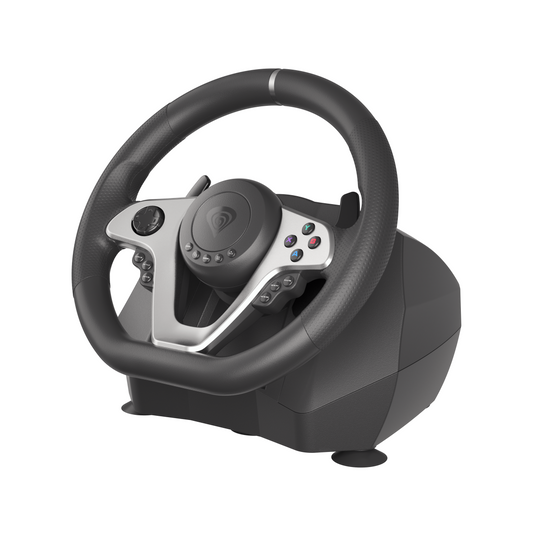 Genesis | Driving Wheel | Seaborg 400 | Silver/Black | Game racing wheel