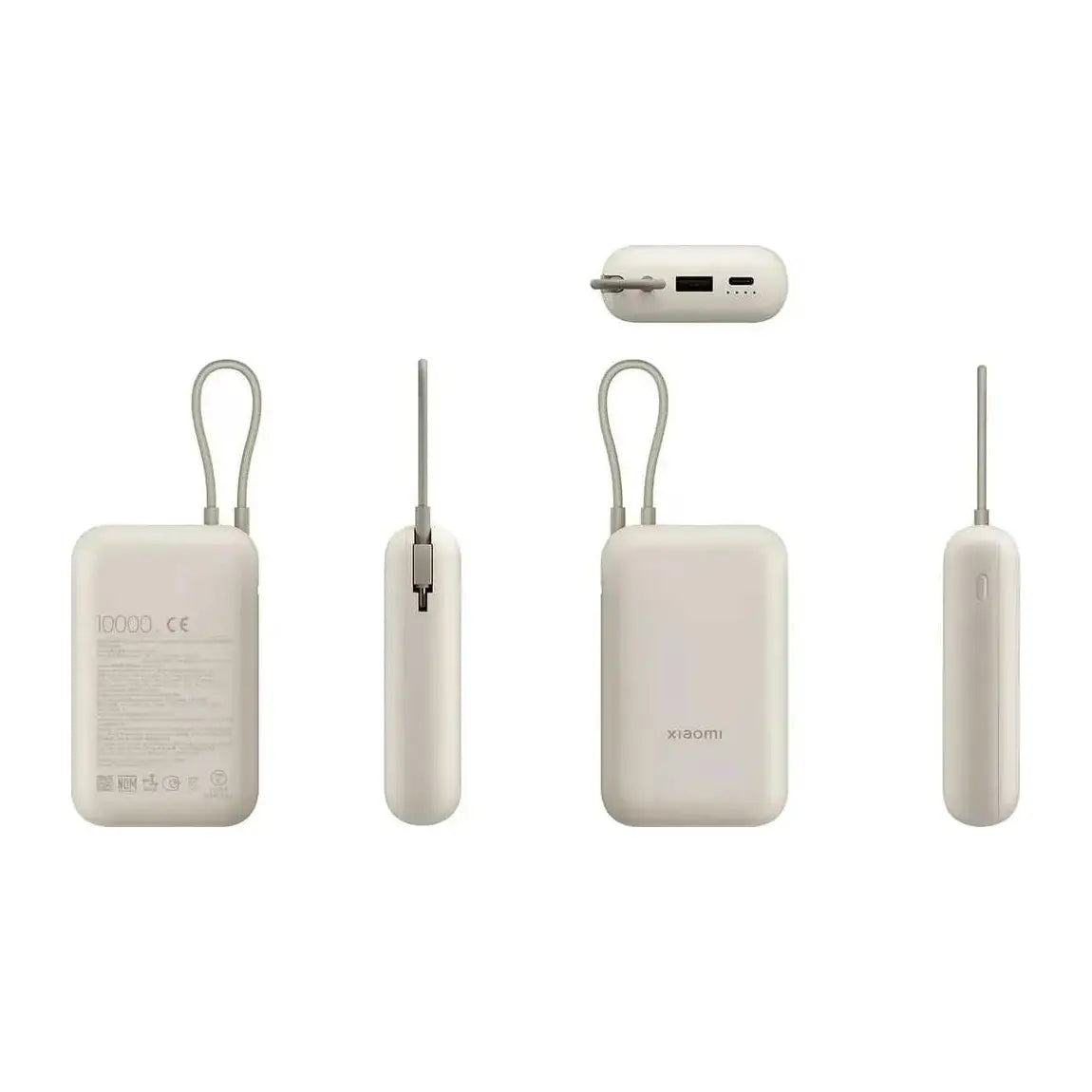 Xiaomi | Power bank | 10000 mAh | Total 2: USB, 24 pin USB-C | Tan