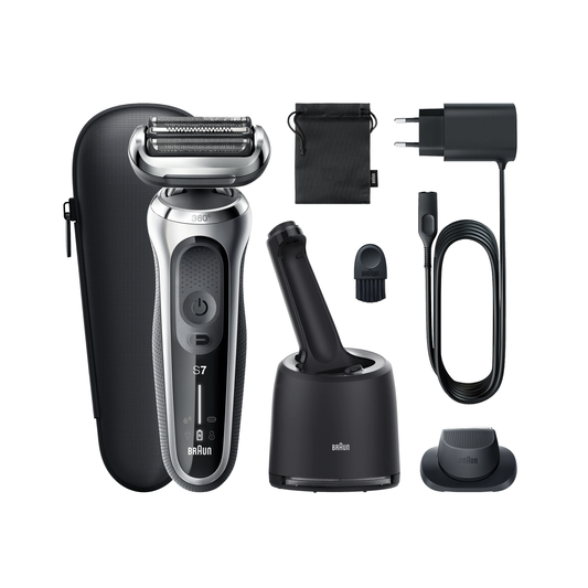 Braun | Shaver | 71-S7200cc | Operating time (max) 50 min | Wet & Dry | Silver/Black