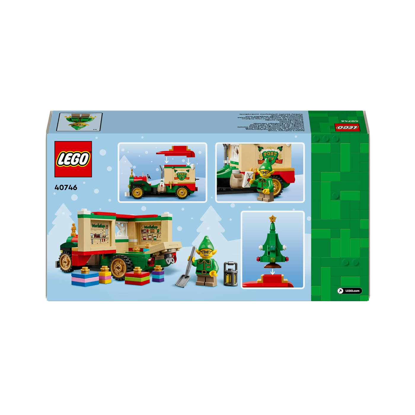 LEGO Santa Claus Van - Colourful Toy Car with Christmas Tree | Gifts | Decorations | 40746 | 8+