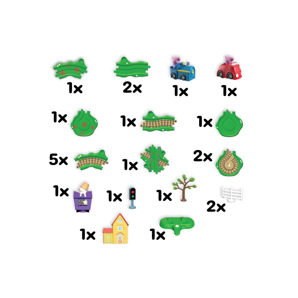 Peppa Pig Whizz Around Peppa's Runabout Town Set | 3+