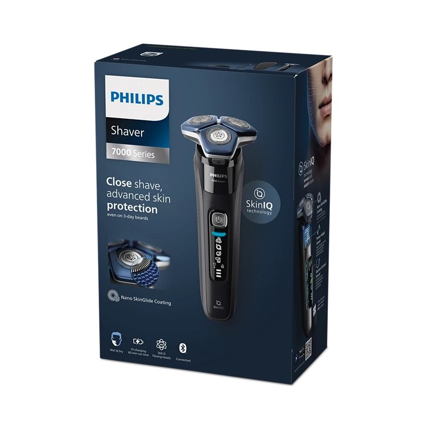 Philips Shaver | S7886/35 Series 7000 | Operating time (max) 60 min | Wet & Dry | Lithium Ion | Black