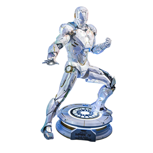 Iron Man 2 Movie Masterpiece Diecast Action Figure 1/6 Iron Man Mark IV (Sub-Zero Fractal Armor) Hot Toys Exclusive 33 cm