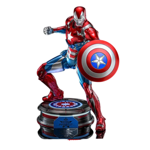 Marvel Comic Diecast Masterpiece Action Figure 1/6 Iron Patriot Hot Toys Exclusive 32 cm
