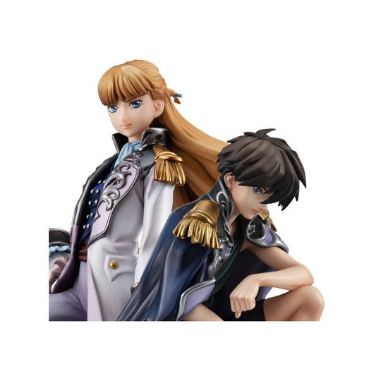 Mobile Suit Gundam Wing Alpha x Omega PVC Statue 1/8 Heero Yuy & Relena Peacecraft Set 30th Anniversary Repaint Ver. 14 cm