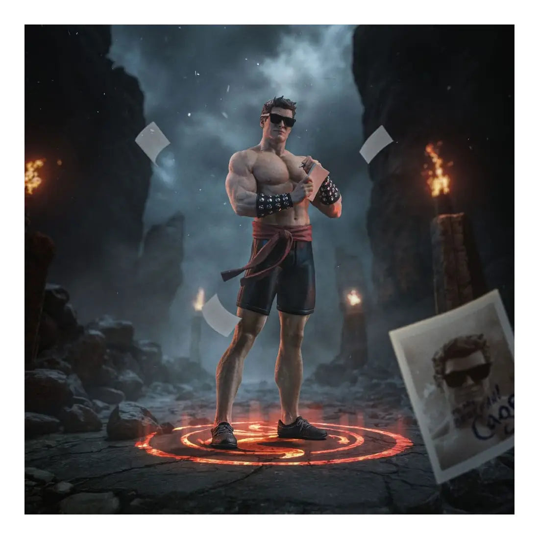 Mortal Kombat Art Scale Statue 1/10 Johnny Cage 24 cm