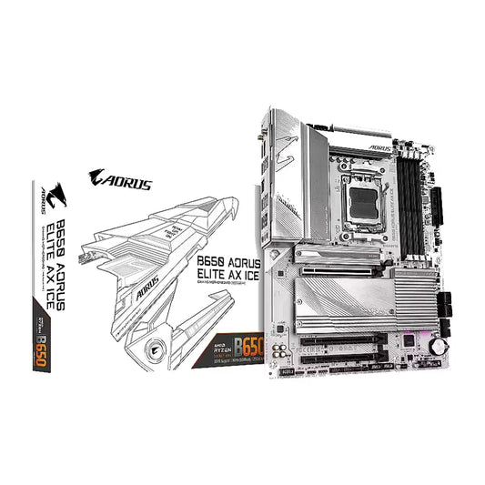 Gigabyte B650 AORUS ELITE AX ICE | AMD B650 | Socket AM5 | DDR5 | ATX | Wi-Fi