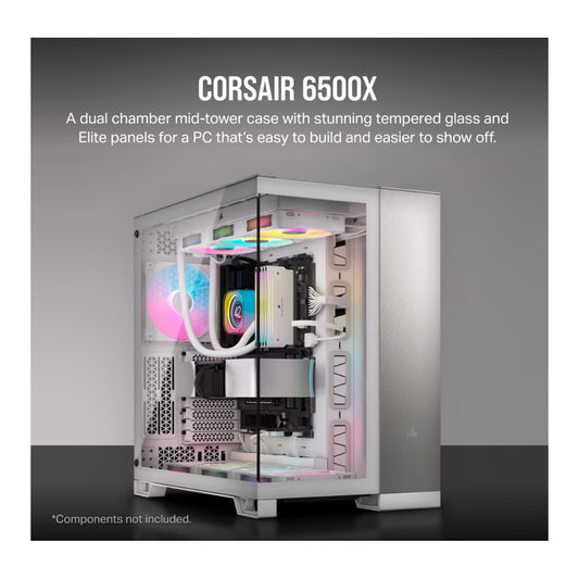 Corsair 6500X Dual Chamber | White | Mid-Tower | ATX