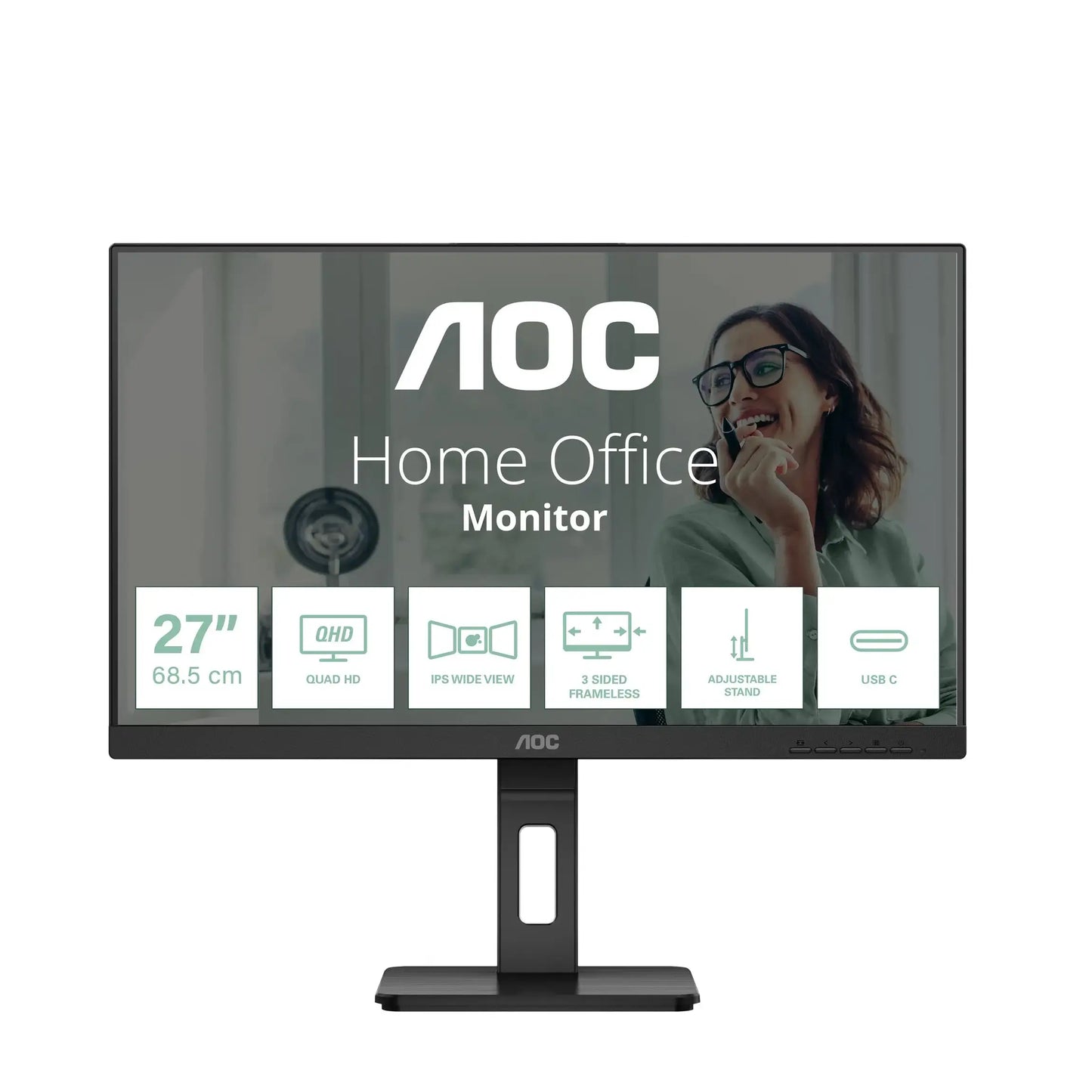 AOC Pro-line | Q27P3CV | 27" | IPS | QHD 2560 x 1440 at 75 Hz | 350 cd/m²