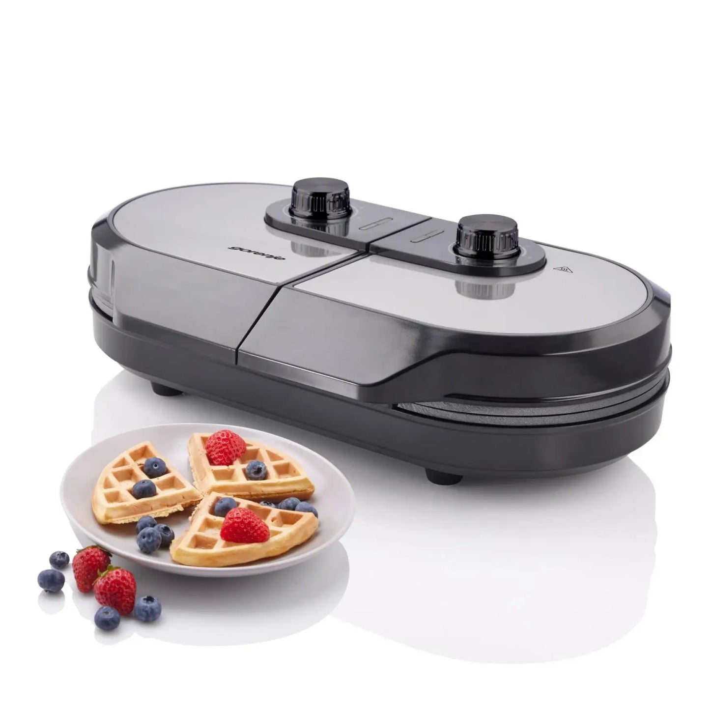 Gorenje | Mini Grill, Waffle plate | WM1400SB | Electric Grill | 1400 W | Diameter 18 cm | Black