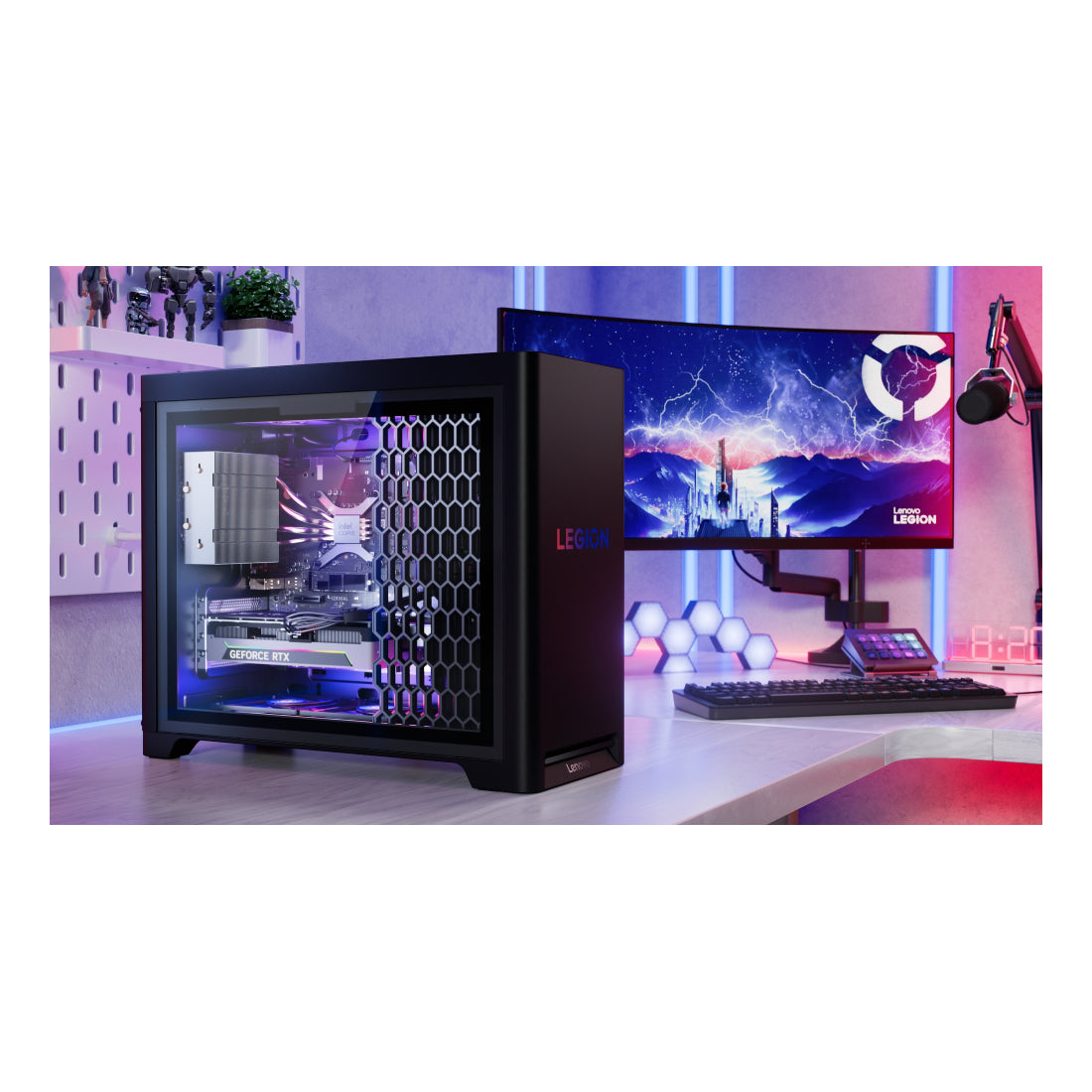 Lenovo Legion T5 | Core Ultra 7 265KF | 32GB DDR5 | 2TB SSD | GeForce RTX 5070 | Windows 11 Pro