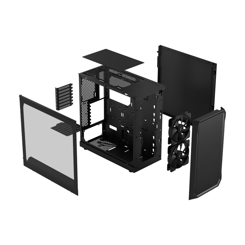 Fractal Design Focus 2 | Mid-Tower | Black TG Clear Tint | ATX | No PSU