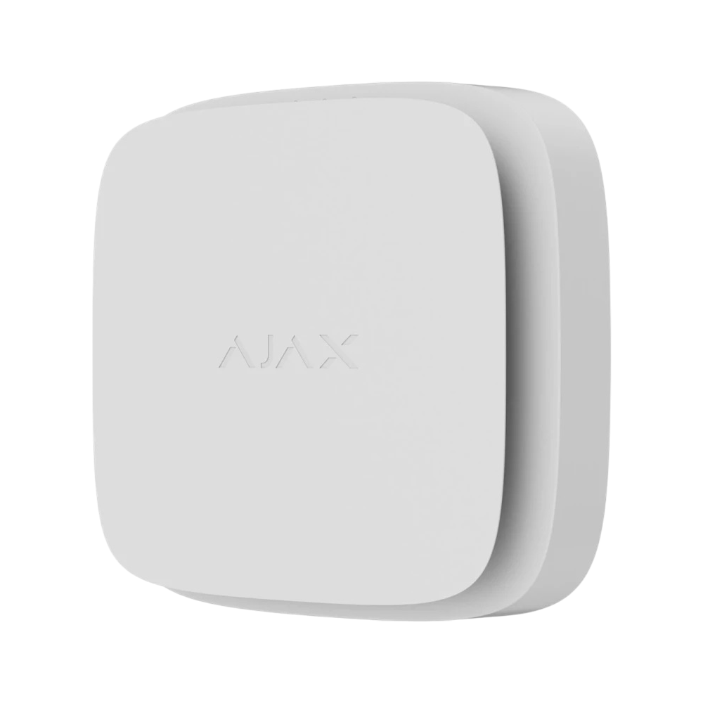 White Wireless Fire Detector Ajax FireProtect 2 RB (Heat/Smoke/CO)