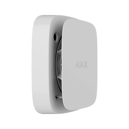 White Wireless Fire Detector Ajax FireProtect 2 RB (Heat/Smoke/CO)