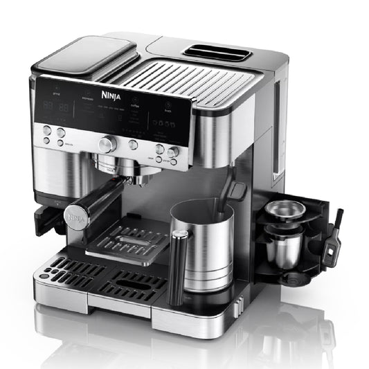 NINJA | Espresso Coffee Maker | ES601EU Luxe Café Premier | 11 bar | Milk Frother | 1650 W | Black/Stainless Steel