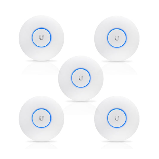 Ubiquiti UniFi AP-AC Pro | 5-pack | Dual-Band Access Point | Wi-Fi 5 | AC1750 | PoE | White
