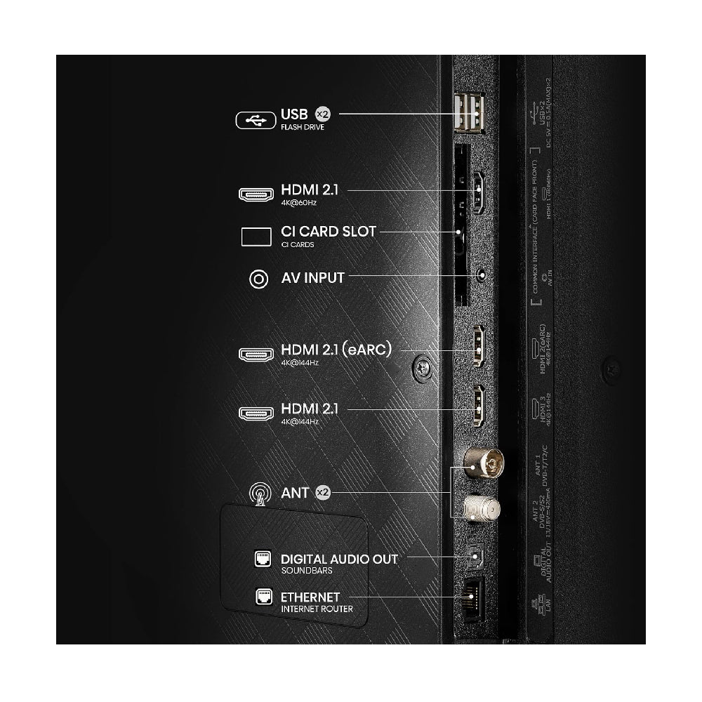 Hisense 50E7Q | 50" 4K QLED Smart TV | VIDAA | Dolby Vision | Dolby Atmos | Precision Colour | Black