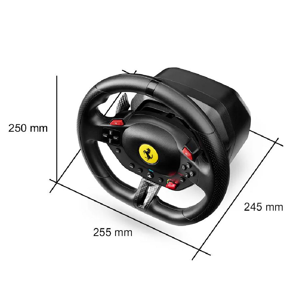 Thrustmaster T128 Ferrari 296 GTB Edition | Hybrid Drive Racing Wheel | Magnetic Paddles | PC, Xbox | Black