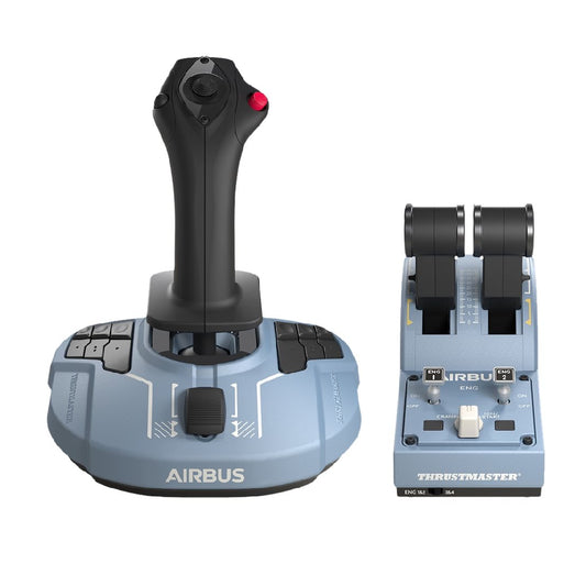 Thrustmaster TCA Officer Pack Airbus Edition | Sidestick & Throttle Quadrant | PC | Blue