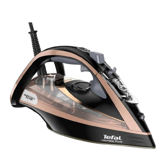 Tefal | Ultimate Pure FV9845 | Steam Iron | 3200 W | 60 g/min | Black/Rose Gold
