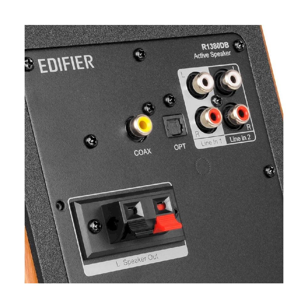 Edifier | R1380DB | Professional Bookshelf Speakers | 42 W | Bluetooth | Black/Brown