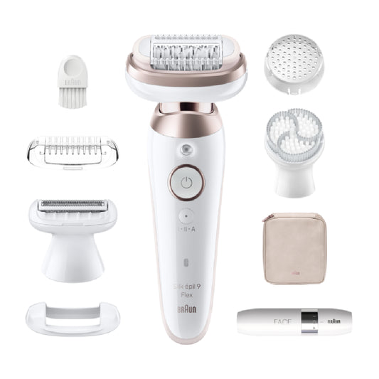 Braun | SES9-360 Silk-épil 9 Flex 3D | Epilator | Wet & Dry | White/Rose