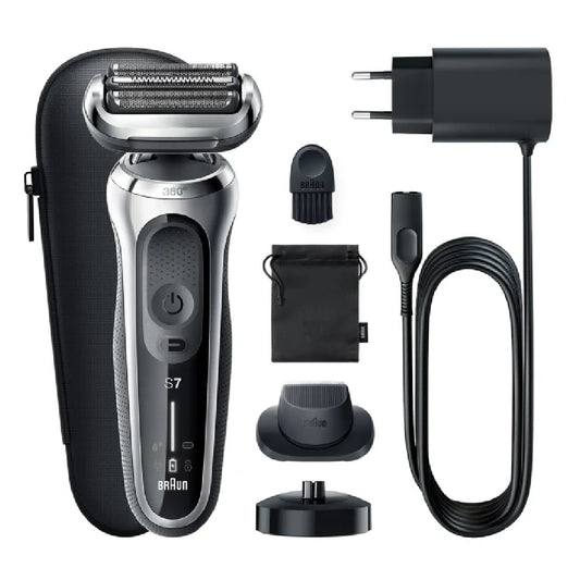 Braun | Series 7 Shaver | 71-S4200cs | Wet & Dry | Silver/Black
