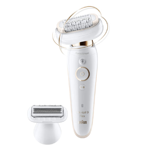 Braun | Silk-épil 9 Flex SES9002 | Epilator | Wet & Dry | White/Gold