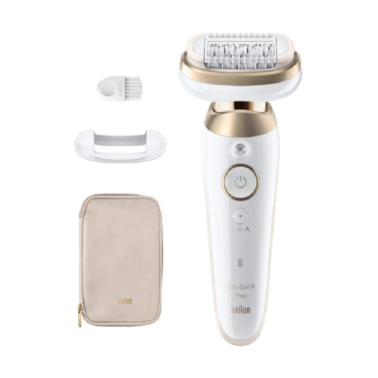 Braun | 9-011 3D Silk-epil 9 Flex | Epilator | Wet & Dry | White/Gold