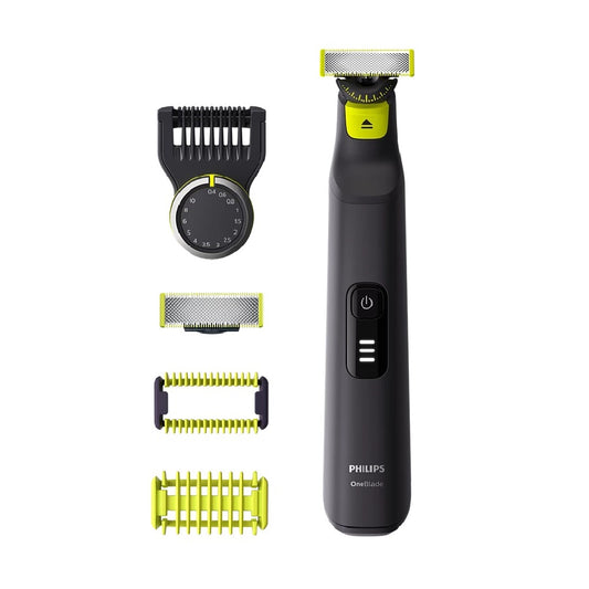 Philips | OneBlade Pro 360 Face & Body QP6652/61 | Hybrid Trimmer & Shaver | 20 Length Settings | Wet & Dry | Grey/Black