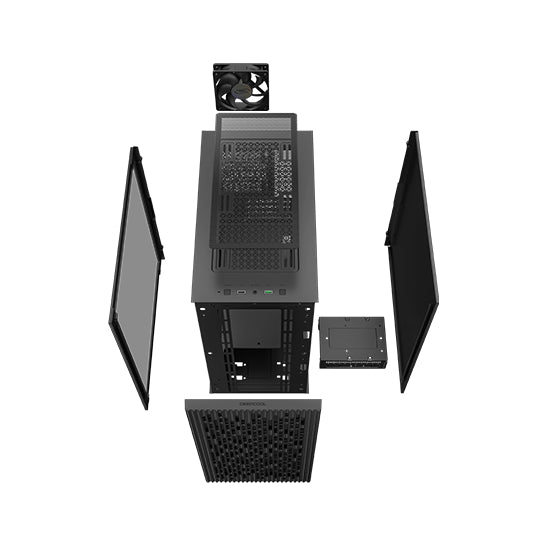DeepCool MATREXX 40 3FS | Mini-Tower | Black | Micro-ATX | No PSU