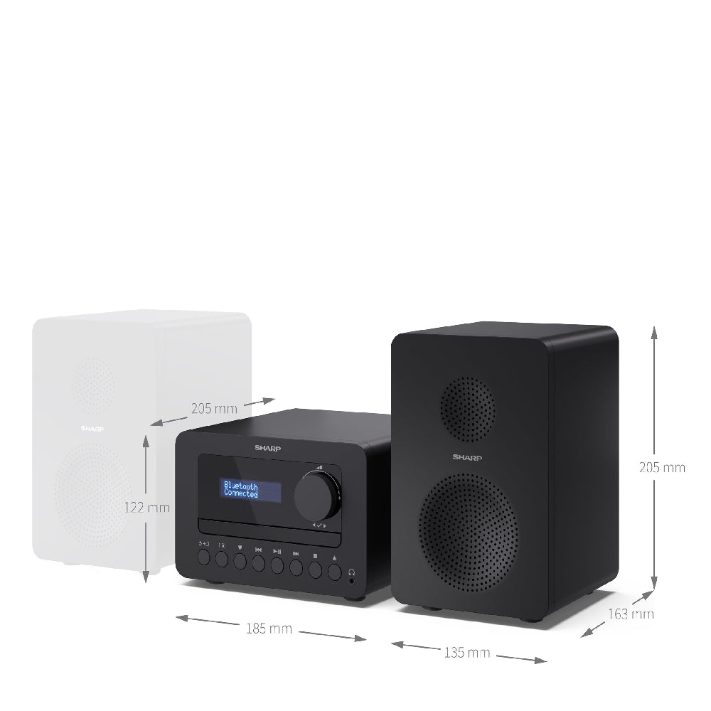 Sharp | Tokyo FM Hi-Fi Micro System XL-B514(BK) | 40W | Bluetooth | CD | Black