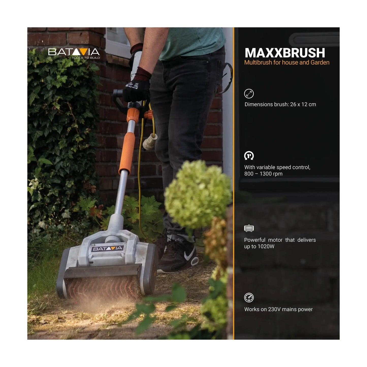 Batavia B.V. | Maxxbrush 1020W Multi-Brush 26cm | Spiral Brush