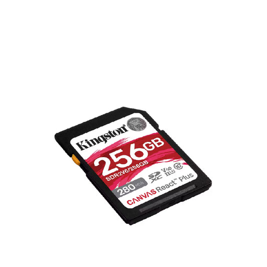 Kingston | Canvas React Plus SDXC Memory Card | 256 GB | UHS-II U3 V60 Class 10 | High Speed 4K Video