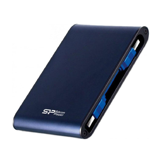 Silicon Power | Armor A80 Portable Hard Drive | 2048 GB | USB 3.0 | Blue | Water-Resistant Rugged Storage