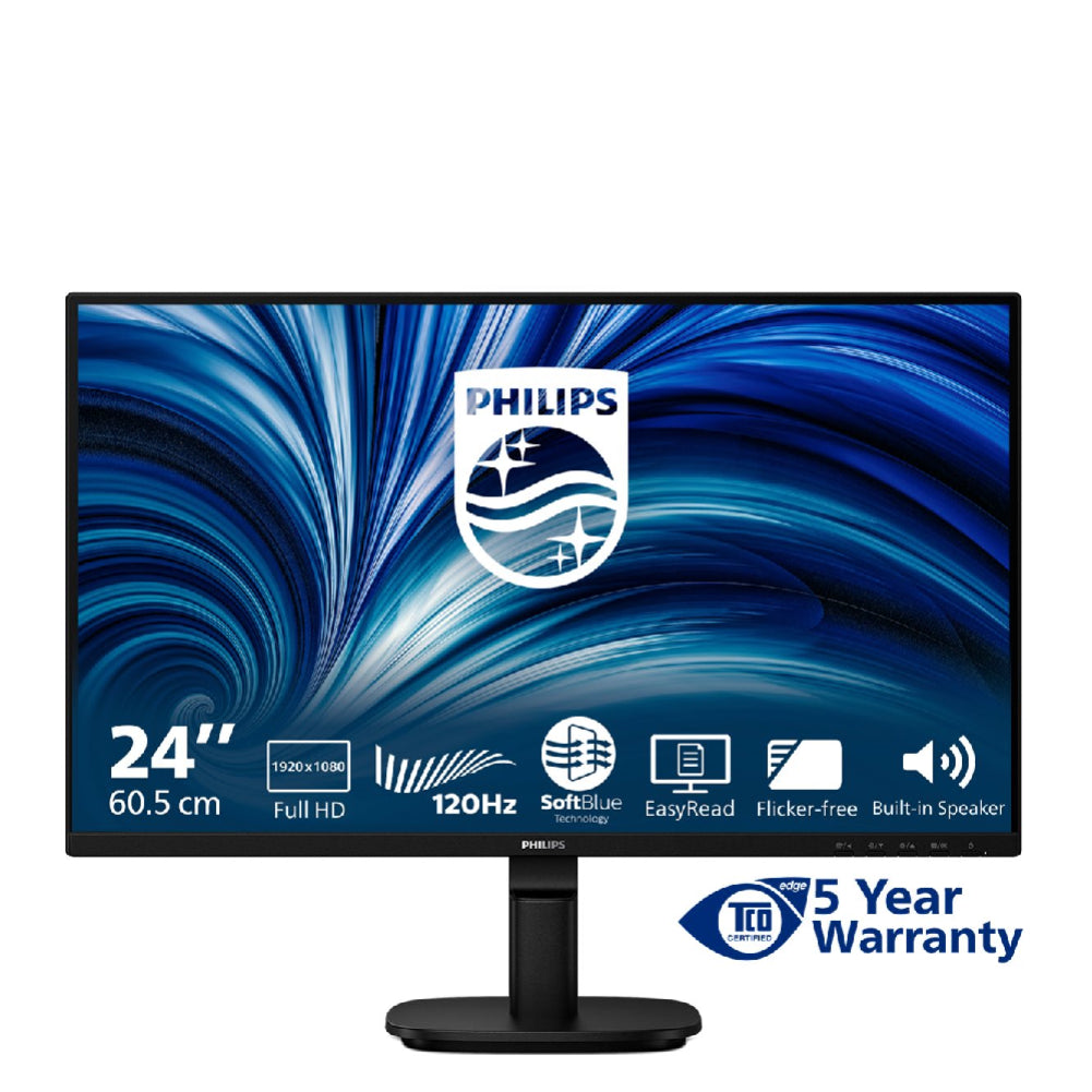 Philips | 24B2N2200 Monitor | 24" | IPS | Full HD | 120 Hz | Speakers