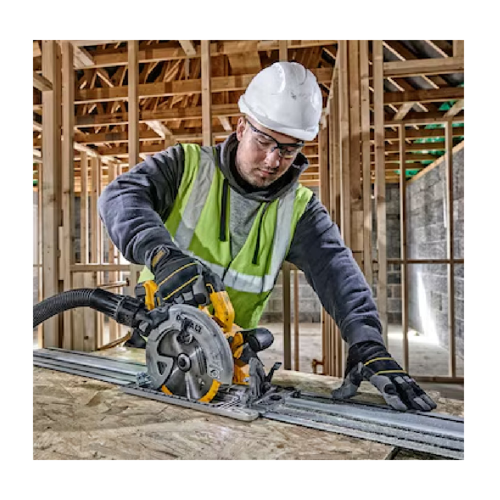 DEWALT | 18V XR Brushless 184 mm Rail Compatible Circular Saw DCS572N-XJ | 1010 W | Yellow/Black