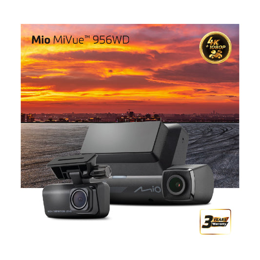 MIO | MiVue 956WD Dash Cam Dual | 4K | GPS | Wi-Fi