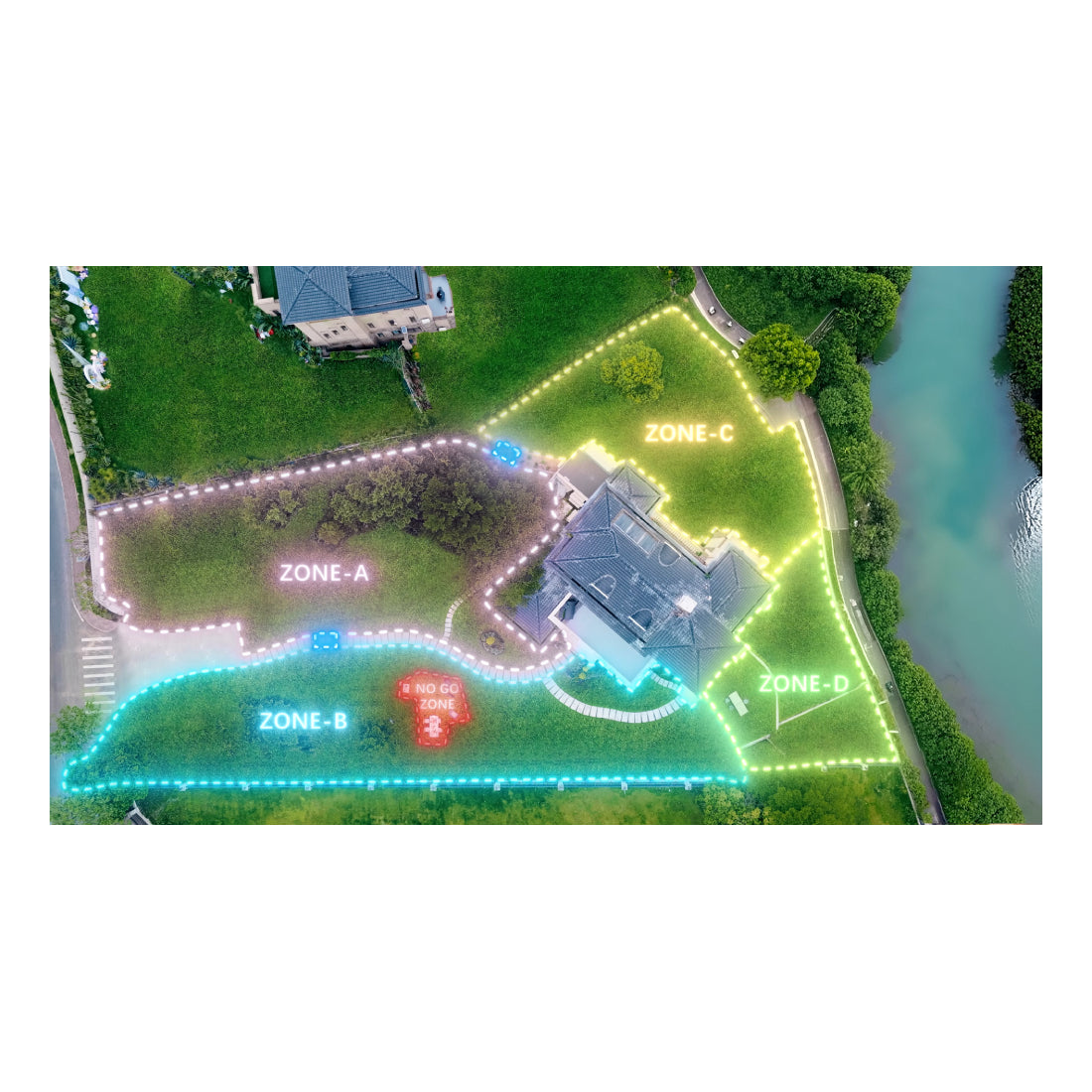 AIRSEEKERS Tron | Robotic Lawn Mower | 2400 m² | 15 Ah | RTK | IPX6