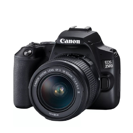 Canon | EOS 250D | 24.1MP APS-C DSLR Camera with EF-S 18-55mm III Lens | Black