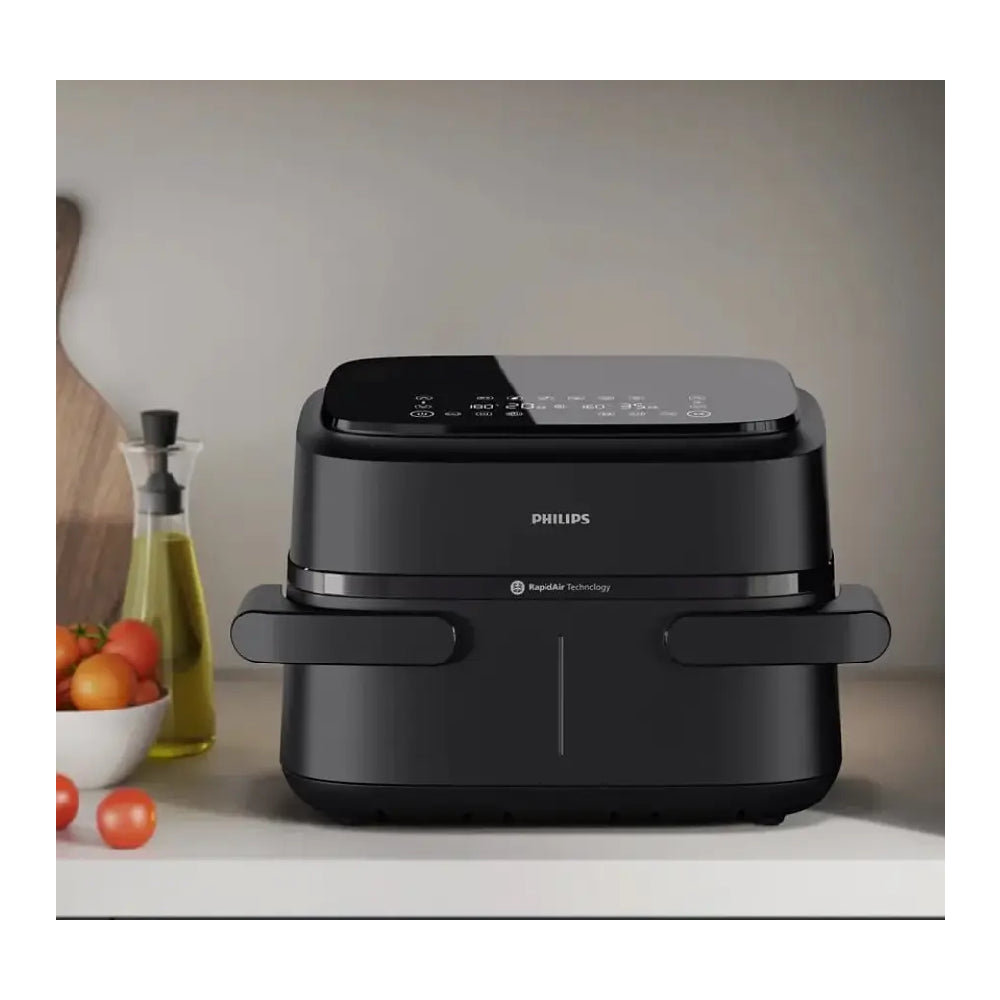 Philips | Airfryer 1000 Series NA150/00 | Double Basket Air Fryer | Black