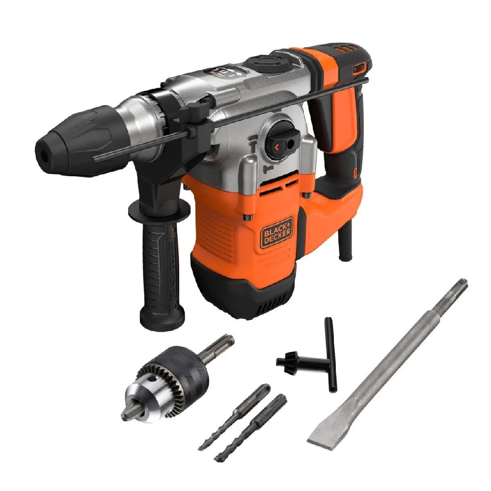 BLACK & DECKER | BEHS03K-QS | 1250W SDS+ Rotary Hammer | Orange/Black
