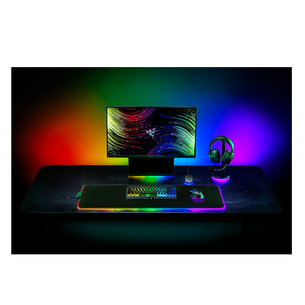 RAZER | RZ02-04490100-R3M1 | Strider Chroma Mouse Pad (Extended) | Black